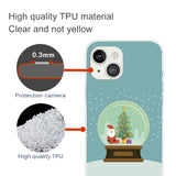 iPhone 15 Fleksibelt plastdeksel Jul - God jul - Juleball