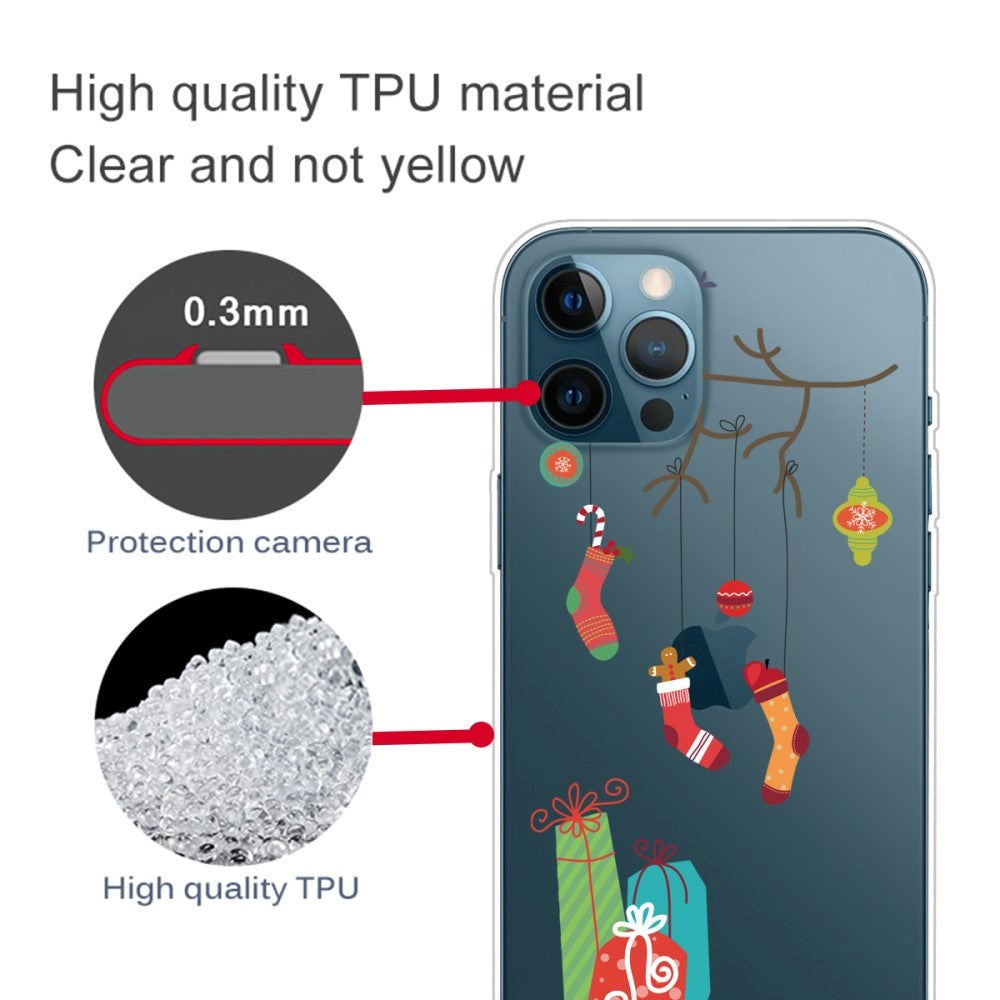 iPhone 15 Pro fleksibelt plast julebakdeksel - julepynt