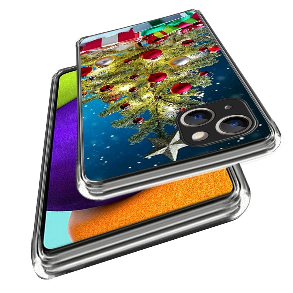 iPhone 15 Plus TPU plast juledeksel - juletre