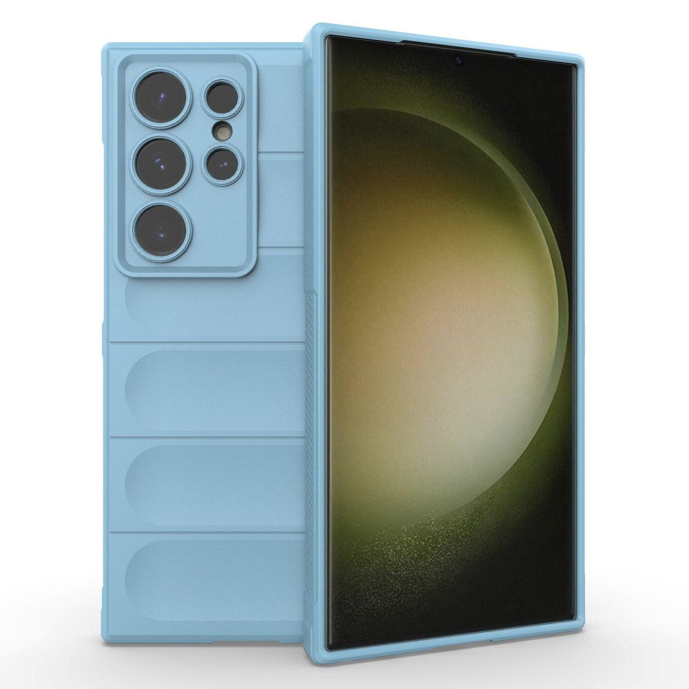 Samsung Galaxy S24 Ultra fleksibelt plastdeksel - Lyseblå