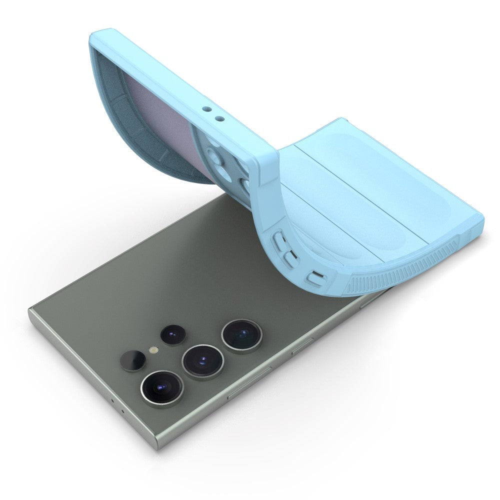 Samsung Galaxy S24 Ultra fleksibelt plastdeksel - Lyseblå