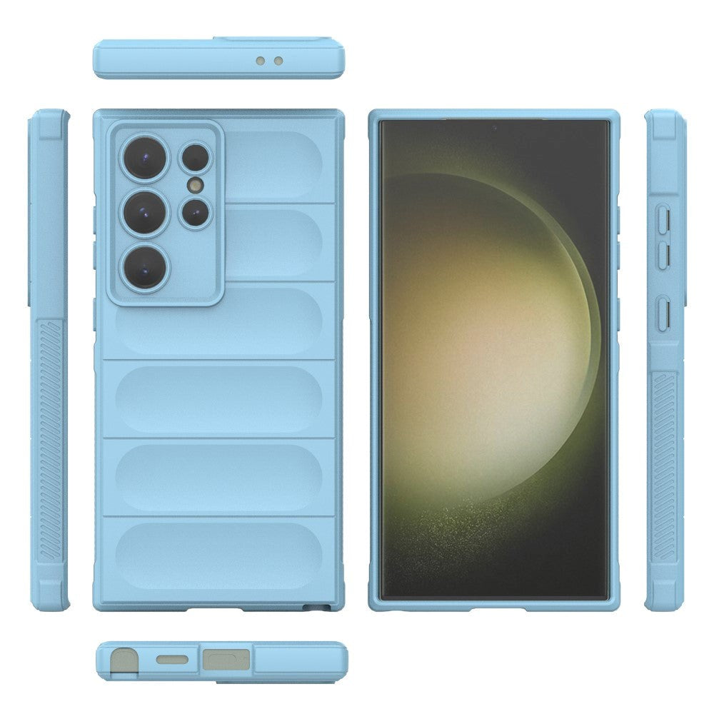 Samsung Galaxy S24 Ultra fleksibelt plastdeksel - Lyseblå