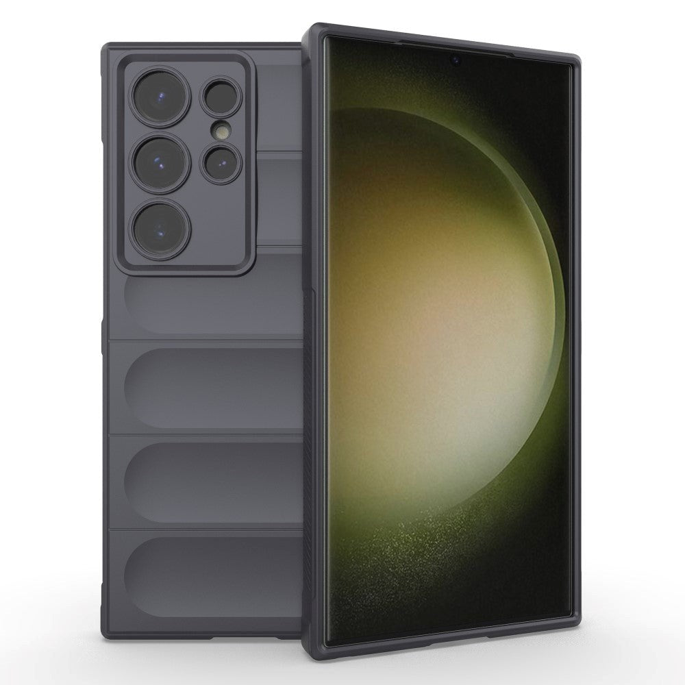 Samsung Galaxy S24 Ultra fleksibelt plastdeksel - grå