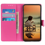Xiaomi 14 Pro Litchi Leather Flip Cover m. Lommebok - Rosa