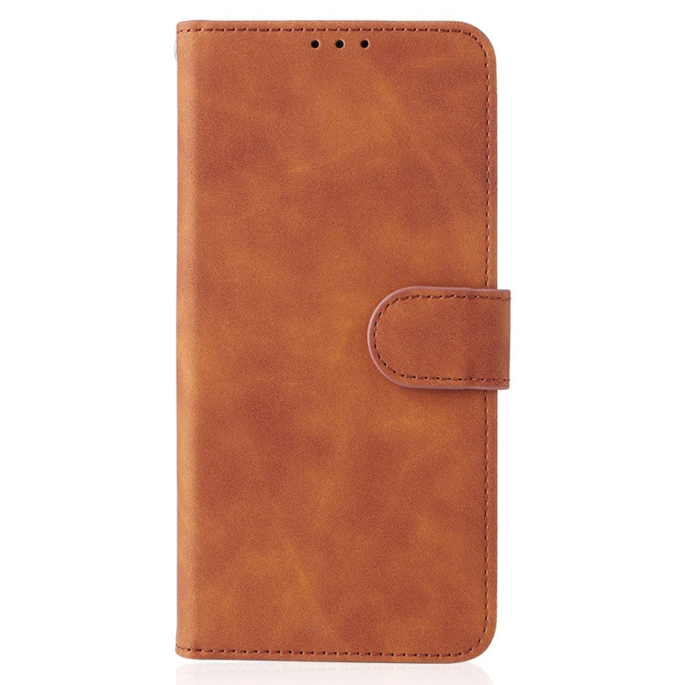 Xiaomi 14 Pro Leather Flip Cover m. Kortholder og stativfunksjon - brun