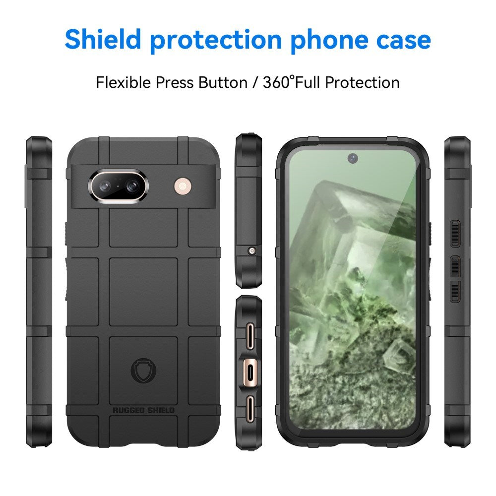 Google Pixel 8a Rugged Shield Series Craftsman Bakdeksel – Svart