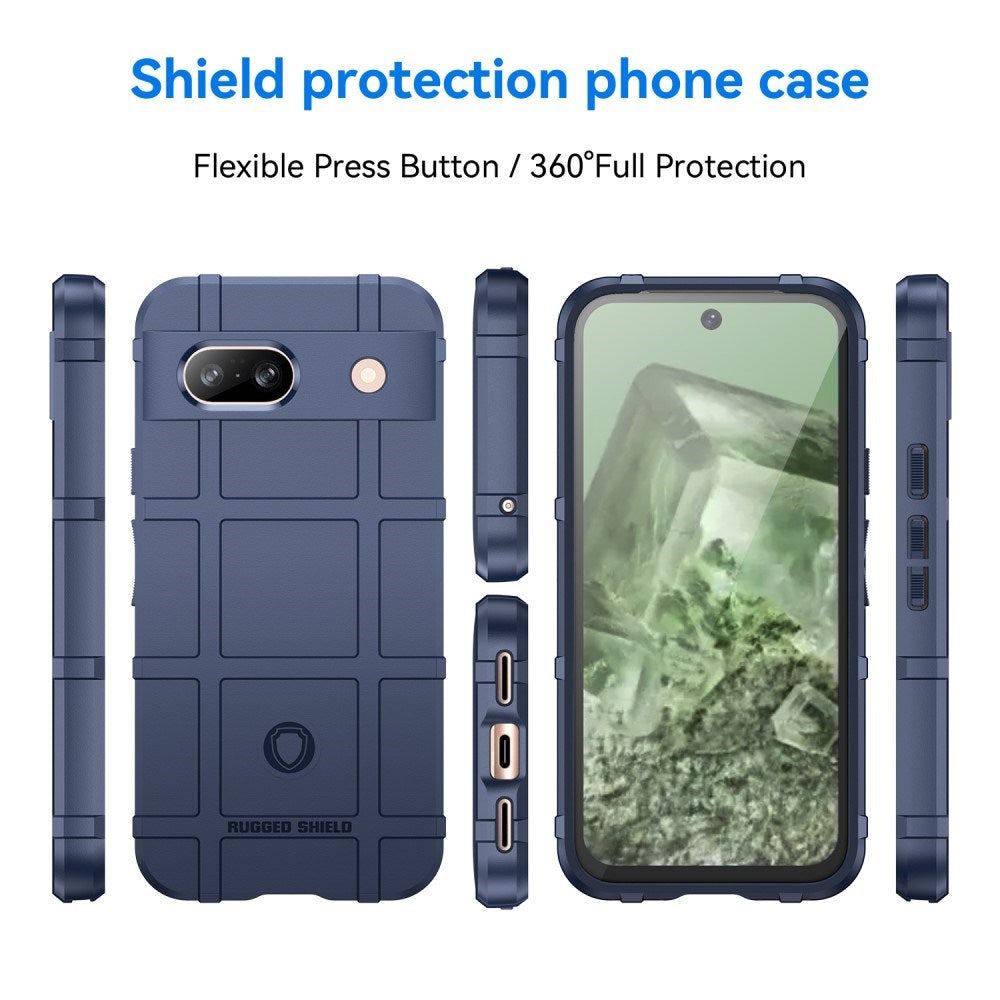 Google Pixel 8a Rugged Shield Series Craftsman Bakdeksel – Blå