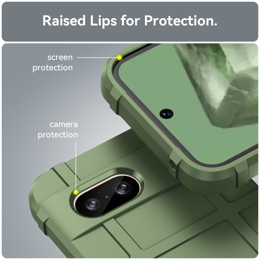 Google Pixel 8a Rugged Shield Series Craftsman Bakdeksel – Grønn