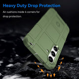Samsung Galaxy S24 Rugged Shield Series Craftsman Bakdeksel - Grønn