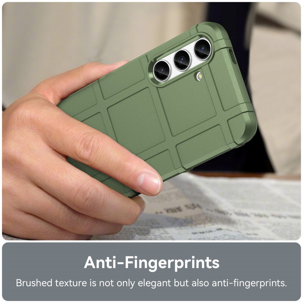 Samsung Galaxy S24 Rugged Shield Series Craftsman Bakdeksel - Grønn