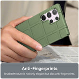 Samsung Galaxy S24 Ultra Rugged Shield Series Craftsman Bakdeksel - Grønn