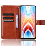 EIDERWOOD OnePlus Nord N30 SE (5G) / Oppo A79 (5G) Leather Flip Cover m. Lommebok- og stativfunksjon - brun