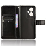 EIDERWOOD OnePlus Nord N30 SE (5G) / Oppo A79 (5G) Leather Flip Cover m. Lommebok og stativfunksjon - svart