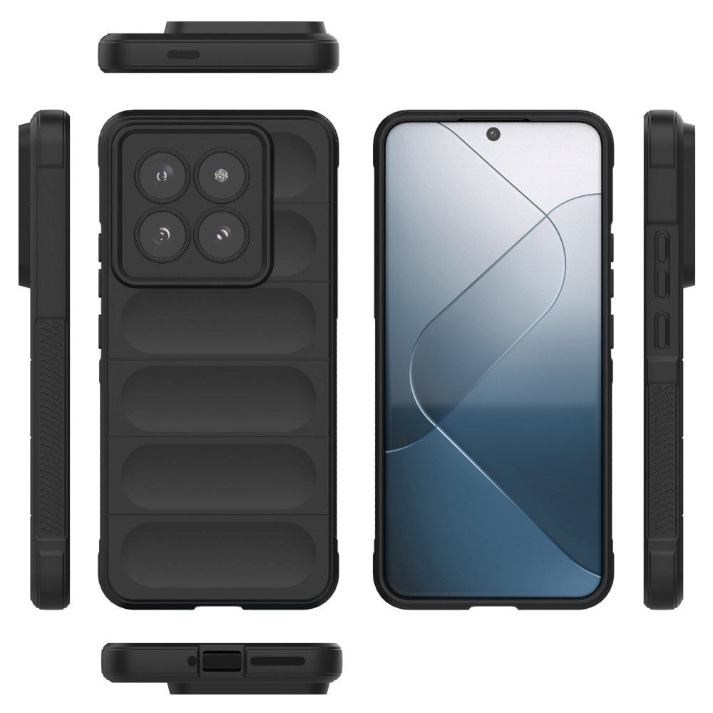 Xiaomi 14 Pro fleksibelt plastdeksel - svart