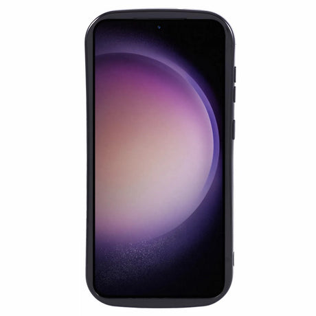 EIDERWOOD Samsung Galaxy S23+ (Plus) Fleksibelt Plastik Bagside Cover m. Bølgede Kanter - Sort