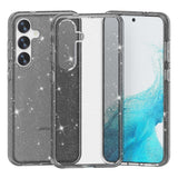 Samsung Galaxy S24 Hybrid Plastic Bakdeksel - Svart Glitter