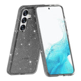 Samsung Galaxy S24 Hybrid Plastic Bakdeksel - Svart Glitter