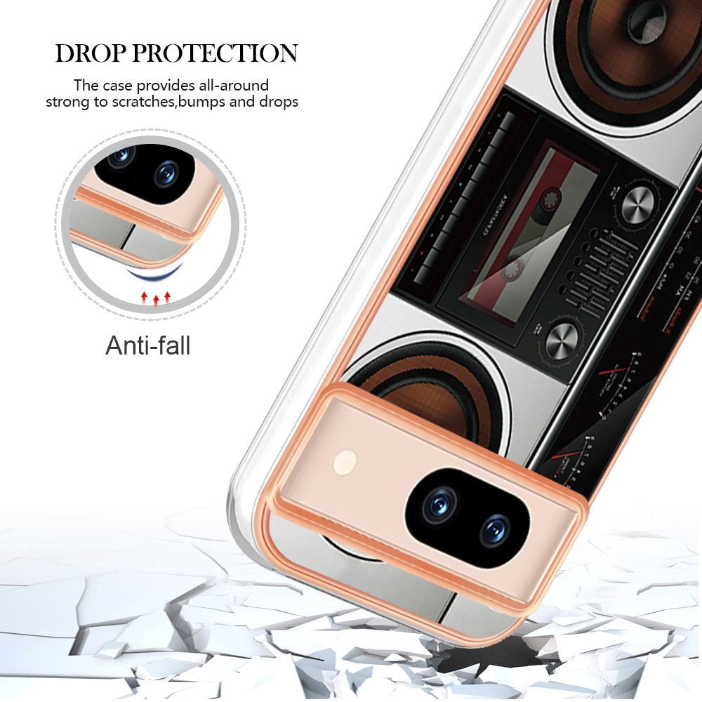 Google Pixel 8a fleksibelt plastdeksel m. Motiv - Radio