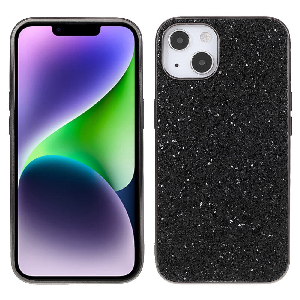 EIDERWOOD iPhone 14 Glitter Hybrid Bakdeksel - Svart