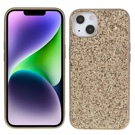 EIDERWOOD iPhone 14 Glitter Hybrid Bakdeksel - Gull