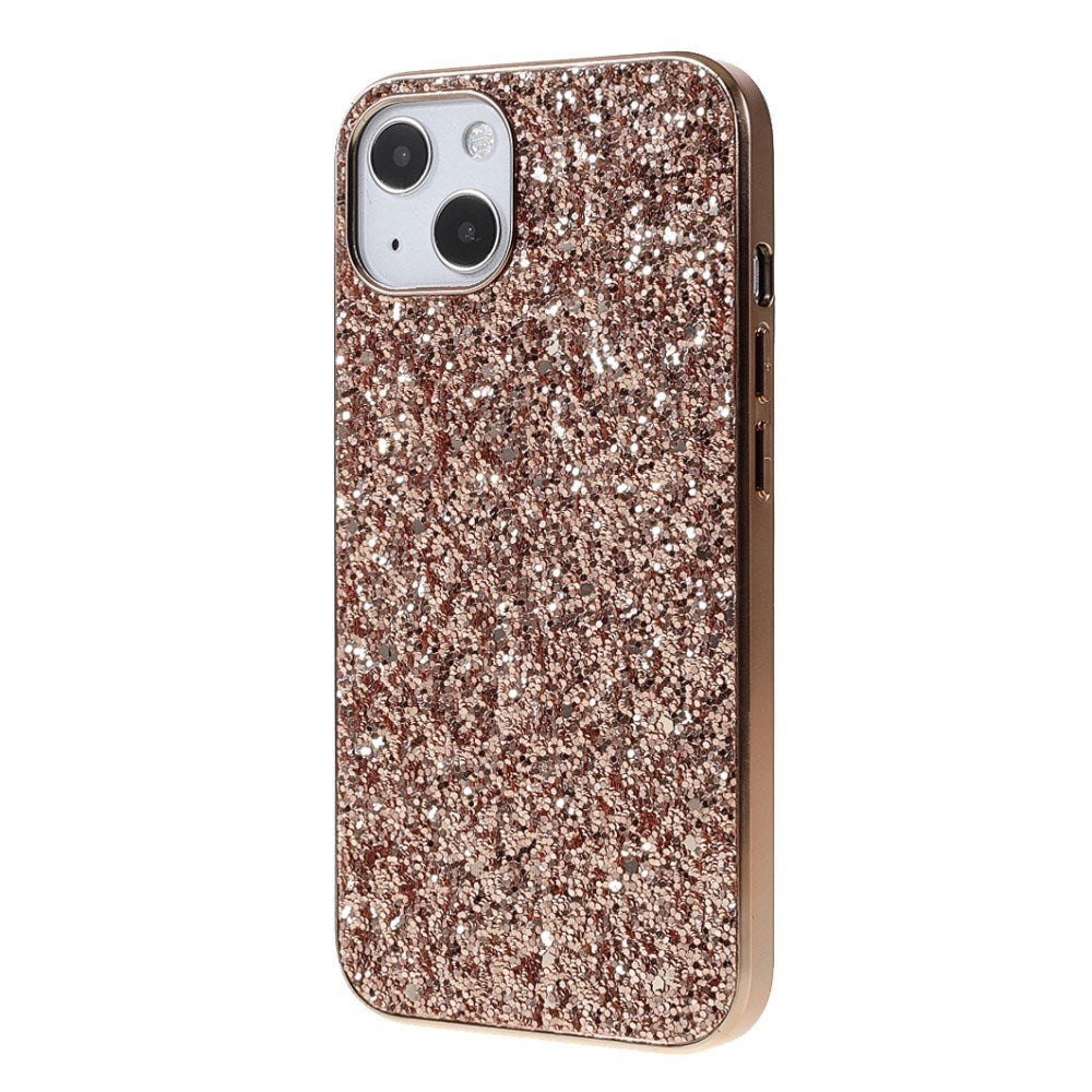 EIDERWOOD iPhone 14 Glitter Hybrid Bakdeksel - Rose Gull