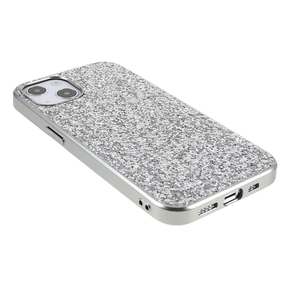 EIDERWOOD iPhone 14 Glitter Hybrid Bakdeksel - Sølv