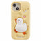iPhone 14 Silikondeksel med 3D Duck Design - Gul