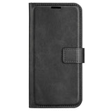 EIDERWOOD Oppo A79 (5G) / A2 (5G) Leather Flip Cover m. Kortholder og stativfunksjon - svart