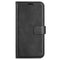 EIDERWOOD Oppo A79 (5G) / A2 (5G) Leather Flip Cover m. Kortholder og stativfunksjon - svart