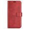 EIDERWOOD Oppo A79 (5G) / A2 (5G) Leather Flip Cover m. Kortholder og stativfunksjon - rød