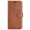 EIDERWOOD Oppo A79 (5G) / A2 (5G) Leather Flip Cover m. Kortholder og stativfunksjon - lysebrun