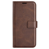 EIDERWOOD Oppo A79 (5G) / A2 (5G) Leather Flip Cover m. Kortholder og stativfunksjon - Mørkebrun