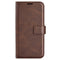 EIDERWOOD Oppo A79 (5G) / A2 (5G) Leather Flip Cover m. Kortholder og stativfunksjon - Mørkebrun
