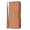 Samsung Galaxy A35 (5G) PU Litchi Leather Flip Cover m. Lommebok og stropp - brun