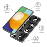 Samsung Galaxy S24, gjennomsiktig plastdeksel m. Motiv - Pandaer