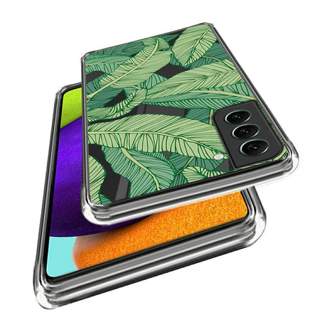Samsung Galaxy S24, gjennomsiktig plastdeksel m. Motiv - Blader