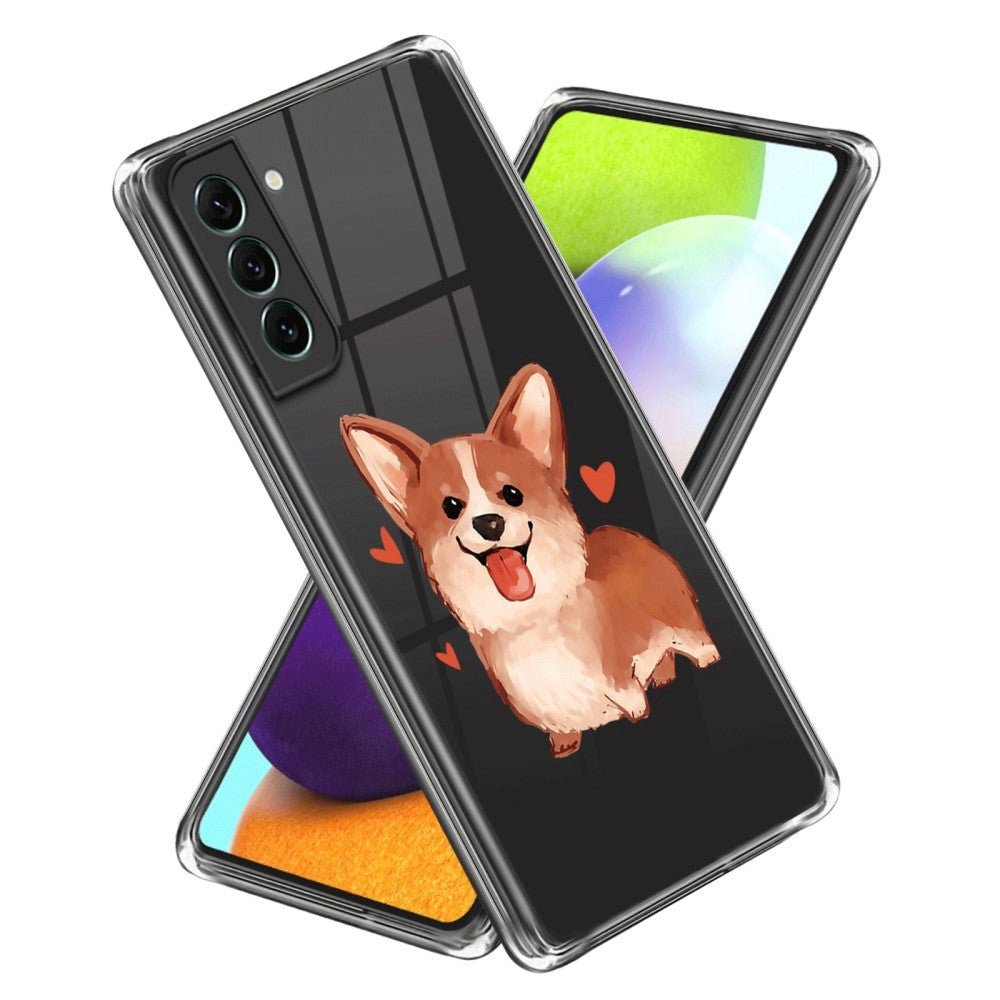 Samsung Galaxy S24+ (Plus) Fleksibelt plastdeksel m. Motiv - Corgi