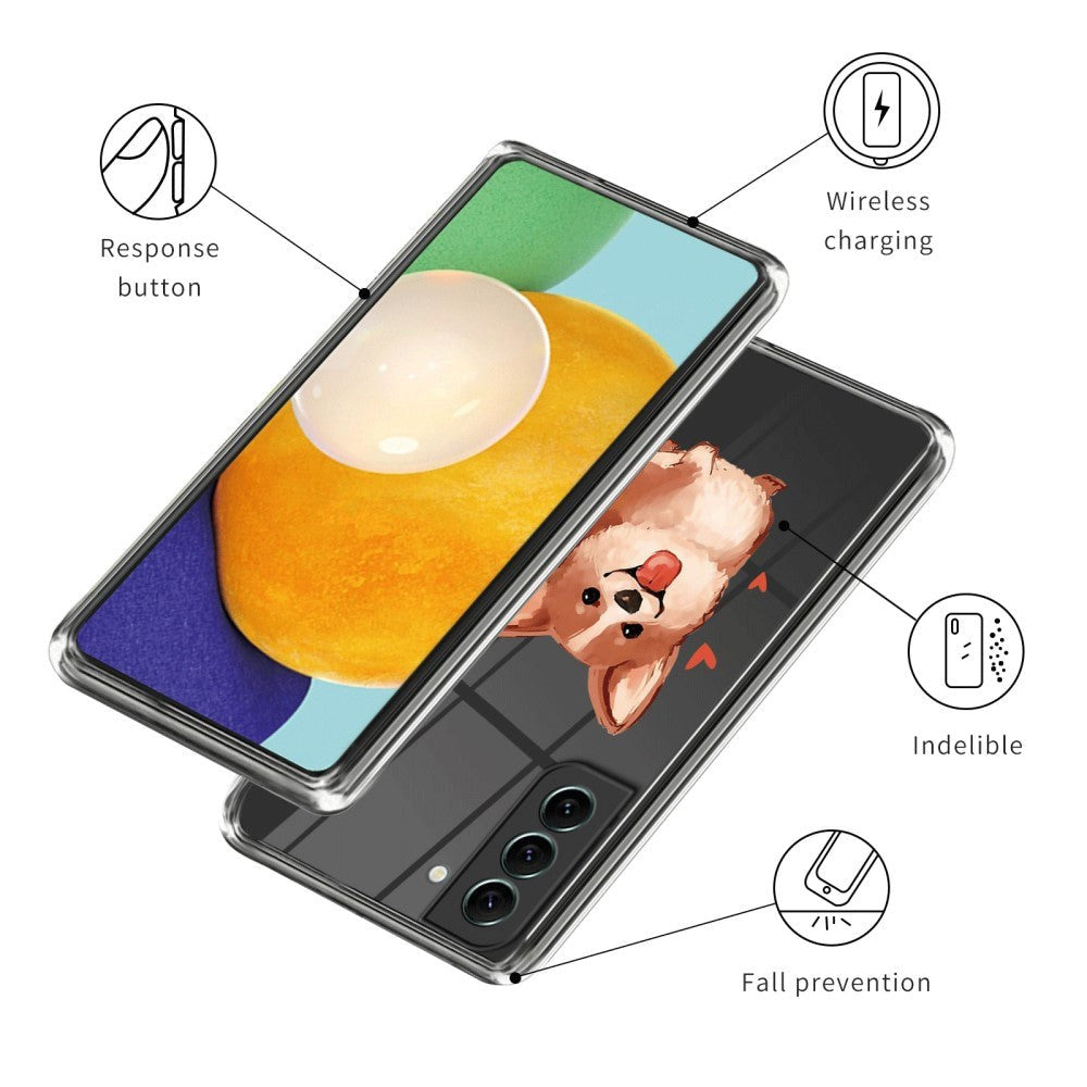 Samsung Galaxy S24+ (Plus) Fleksibelt plastdeksel m. Motiv - Corgi