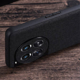 OnePlus 12 stoffdekket plastbakdeksel - rød