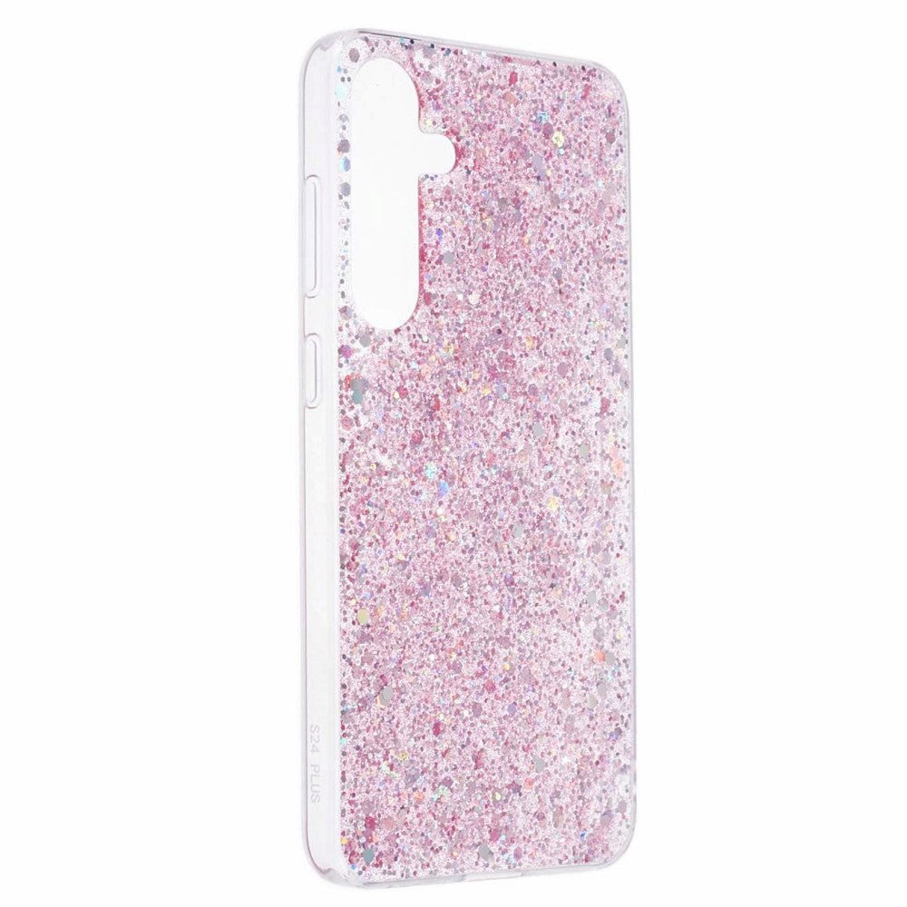 Samsung Galaxy S24 Glitter Bakdeksel - Rosa