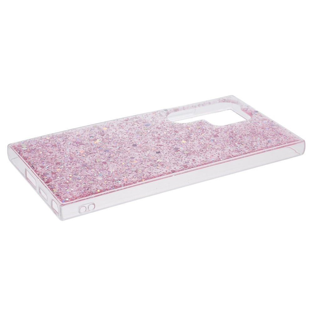 Samsung Galaxy S24 Ultra Glitter Bakdeksel - Rosa