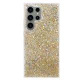 Samsung Galaxy S24 Ultra Glitter Bakdeksel - Gull