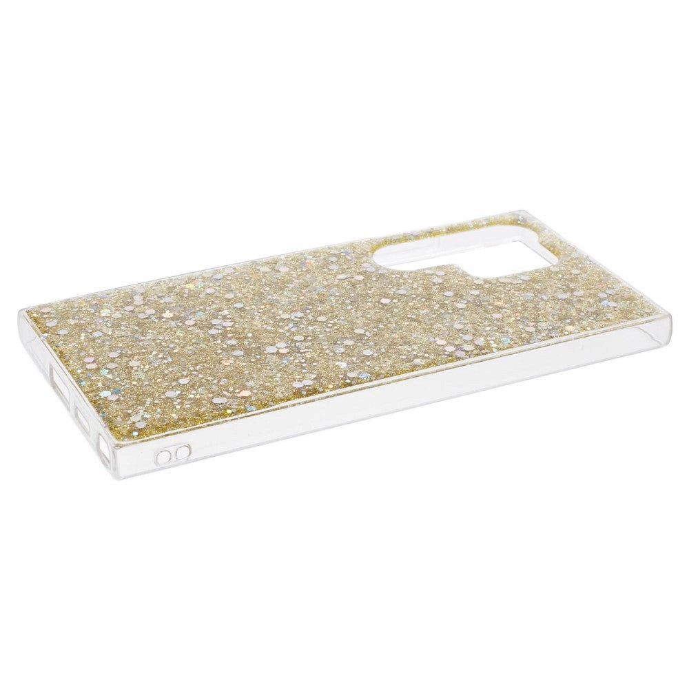 Samsung Galaxy S24 Ultra Glitter Bakdeksel - Gull