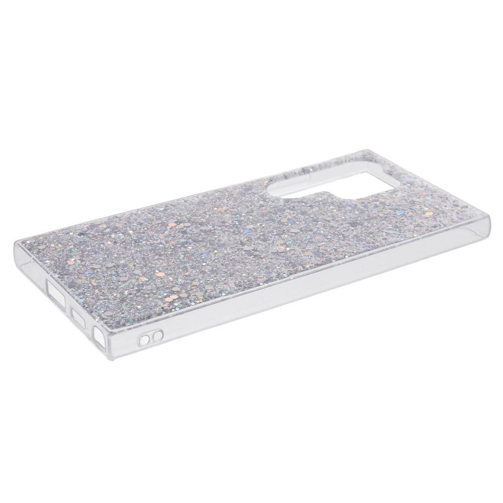 Samsung Galaxy S24 Ultra Glitter Bakdeksel - Sølv