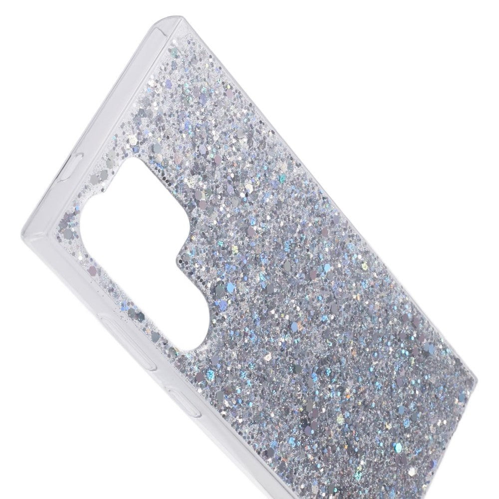 Samsung Galaxy S24 Ultra Glitter Bakdeksel - Sølv