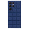 Samsung Galaxy S24 Ultra Fleksibelt Plastik Bagside Cover m. Jakke Tekstur - Blå