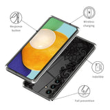 Samsung Galaxy A55 (5G) Fleksibelt plastdeksel - Gjennomsiktig / Blomster