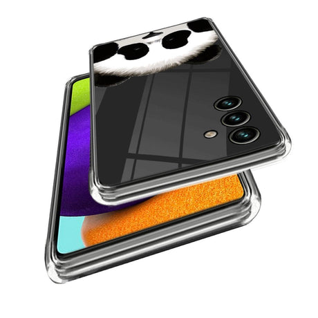 Samsung Galaxy A55 fleksibelt plastdeksel - Gjennomsiktig / Panda