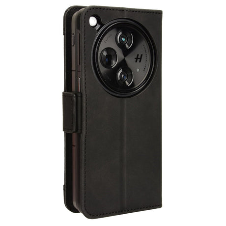 EIDERWOOD OnePlus Open Kunstlæder Flip Case m. Ståfunktion & Udtagelig Kortholder - Sort