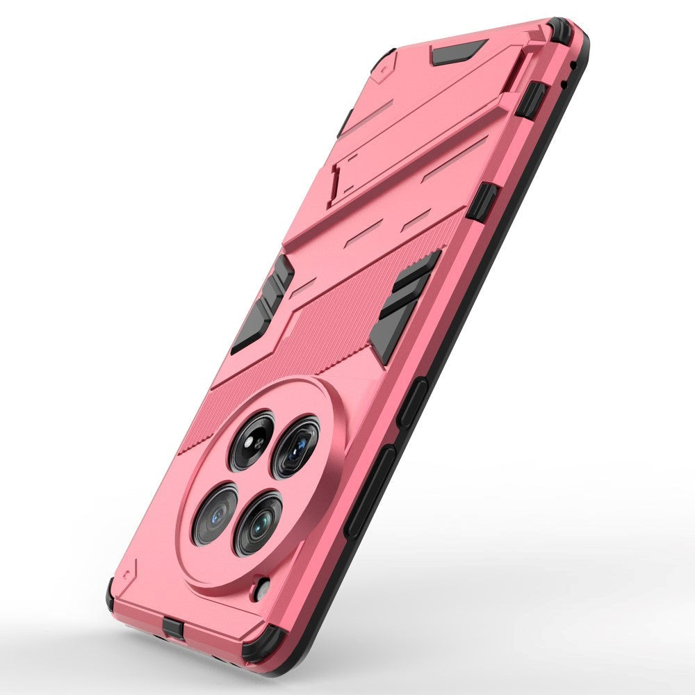 OnePlus 12 Hybrid Craftsman Bakdeksel m. Stativ - Rosa